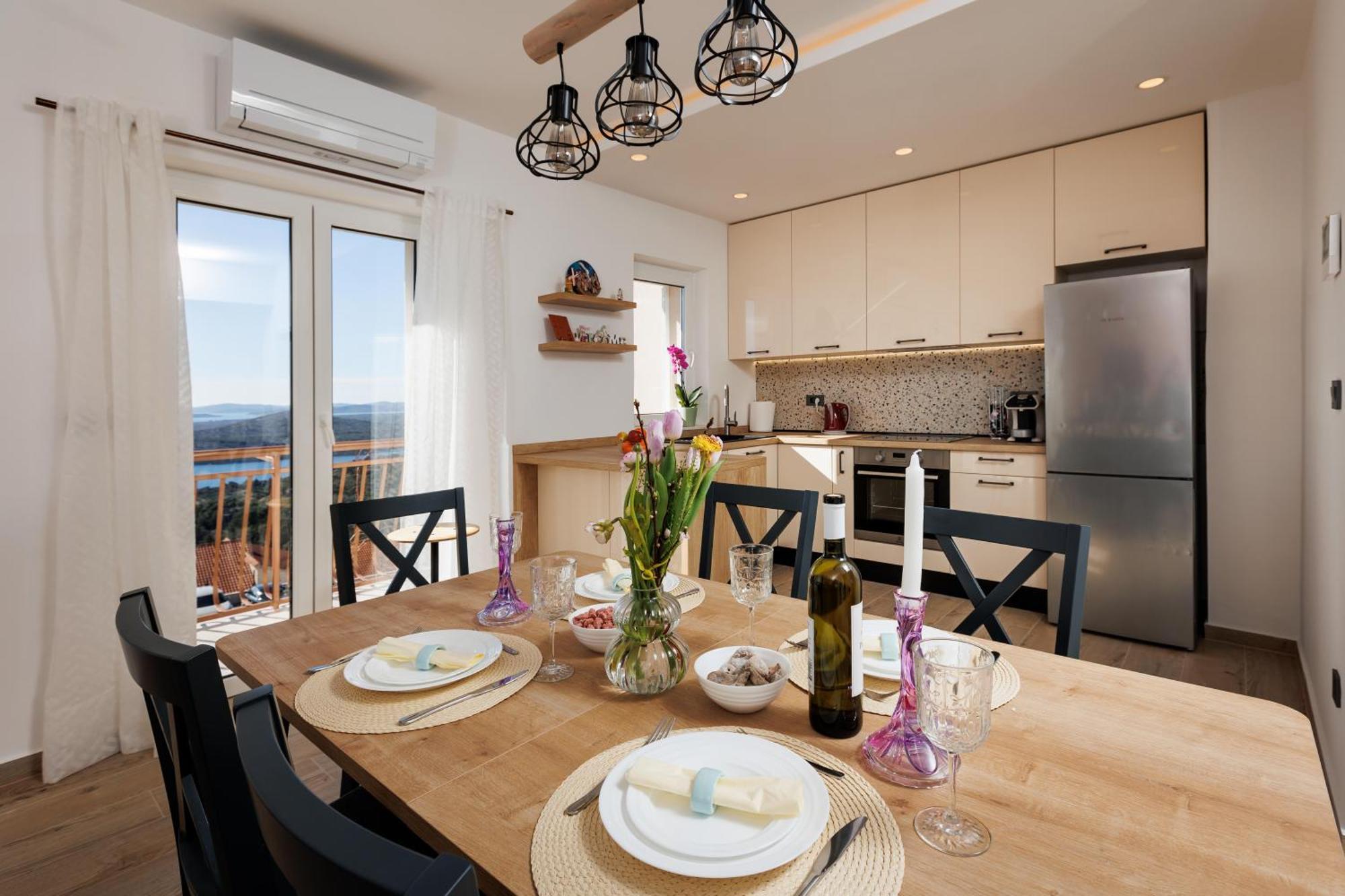 Summer Breeze Apartment - Quiet Place With A Spectacular View And A Garden Šibenik Exterior foto